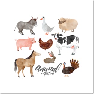 Farm Animals Posters and Art